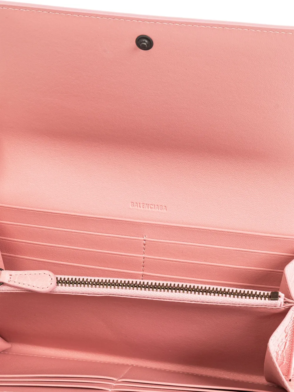Balenciaga Portemonnee met sleutelhanger Roze