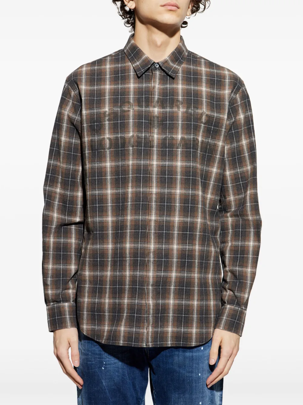DSQUARED2 Dan overhemd 001F BROWN