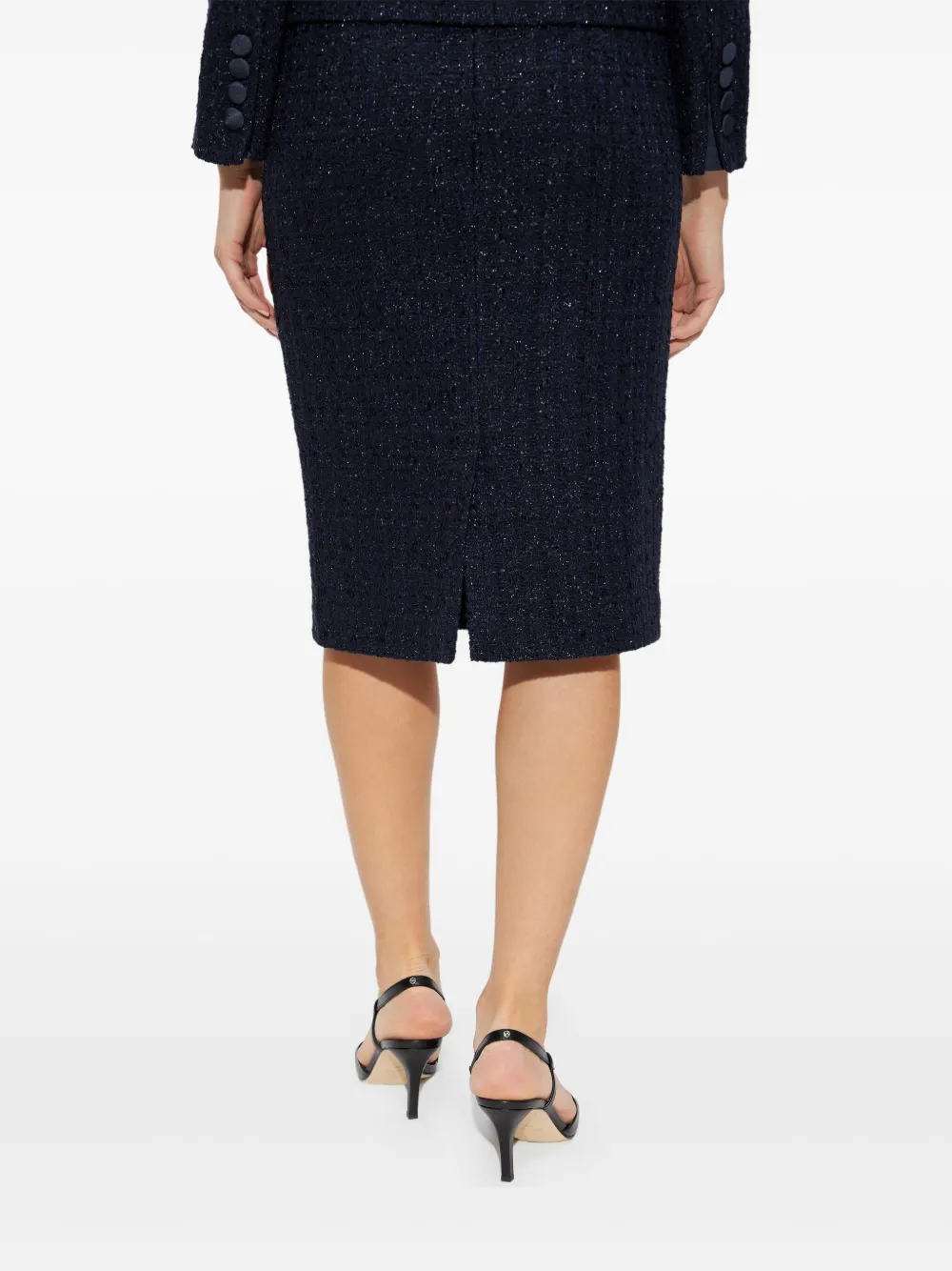 Emporio Armani Tweed rok Blauw