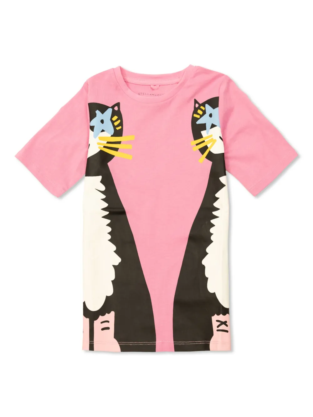 Stella McCartney Kids vestido corto con estampado gráfico | rosado | Image 1