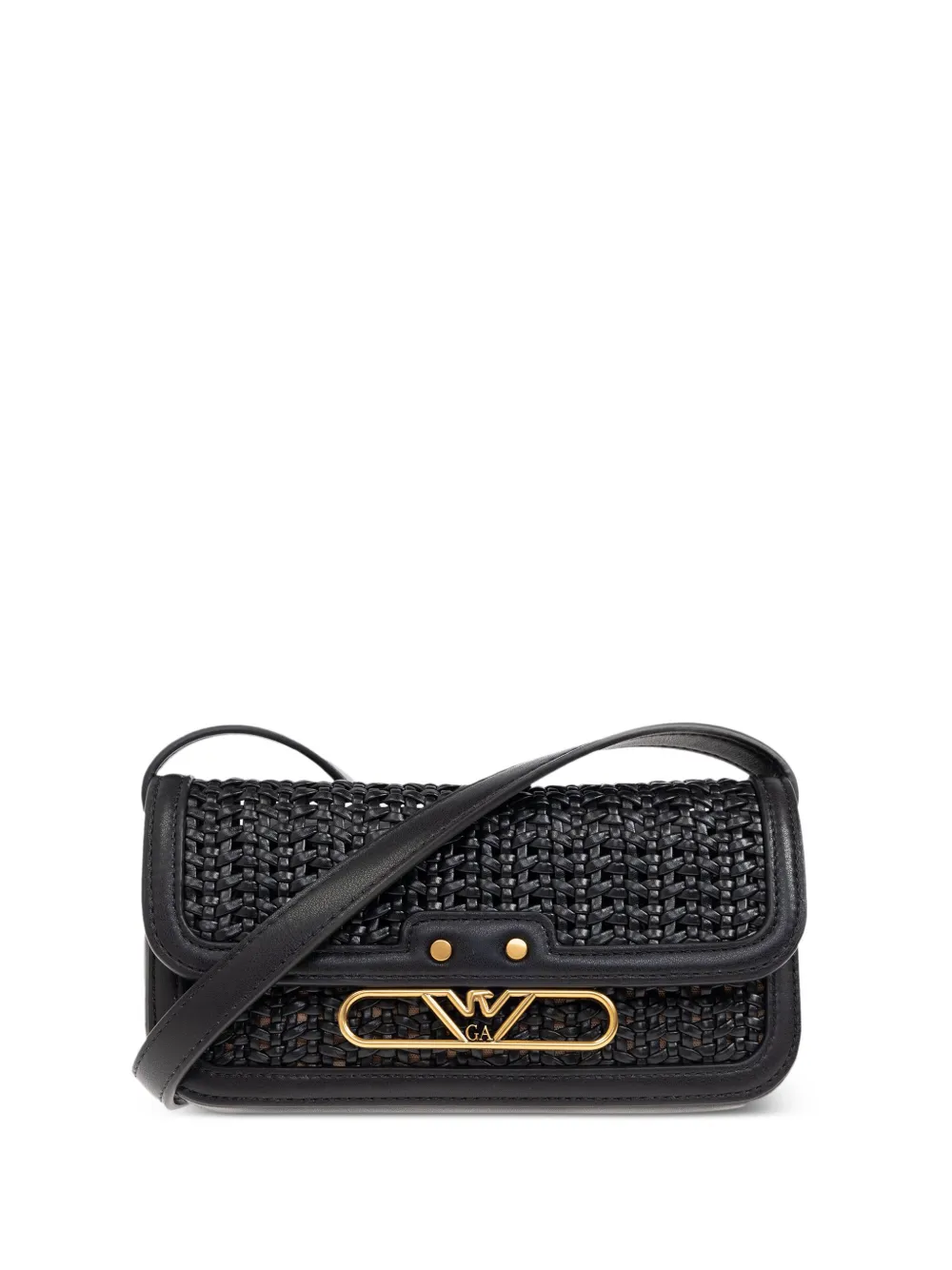 Emporio Armani ロゴ ショルダーバッグ - ブラック Emporio Armani ロゴ ショルダーバッグ - ブラック