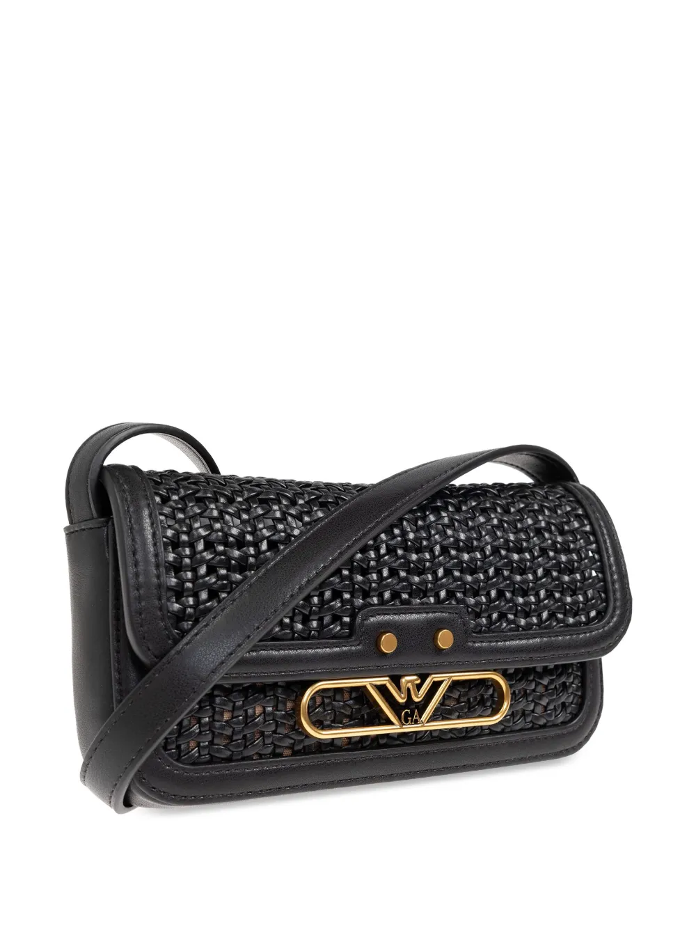 Emporio Armani Schoudertas met logo Zwart