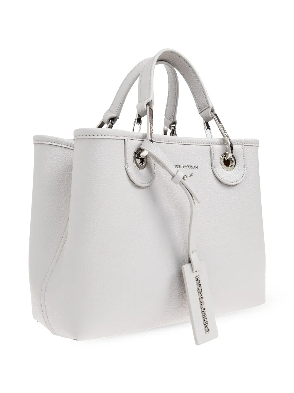 Emporio Armani Shopper met logo-reliëf Grijs