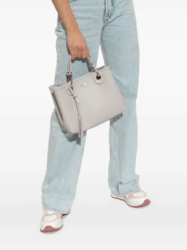 Emporio Armani ロゴ トートバッグ | グレー | FARFETCH JP