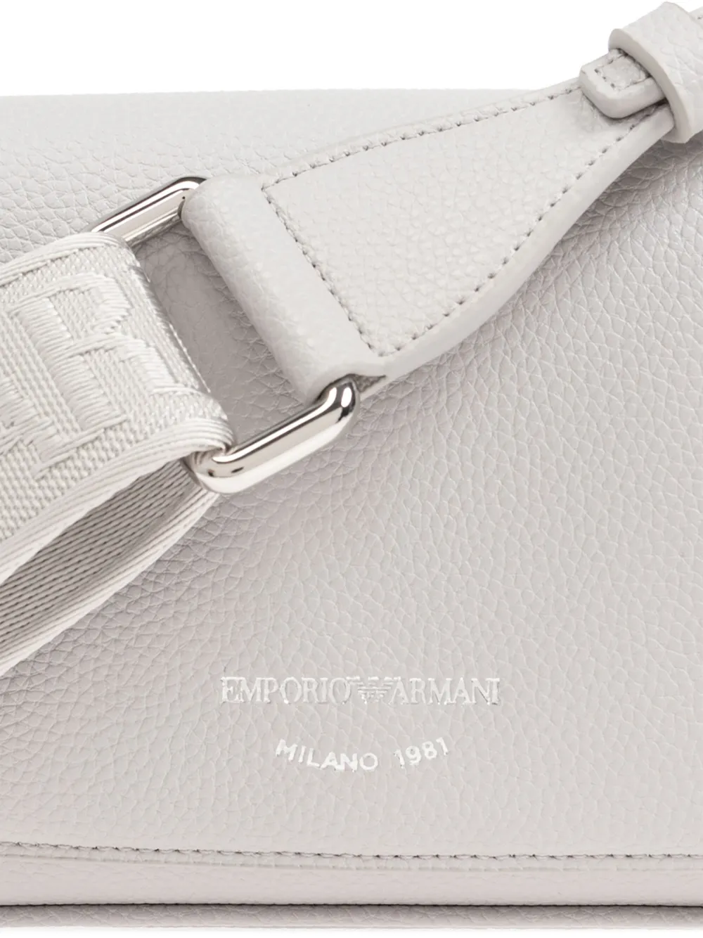 Emporio Armani Schoudertas van imitatieleer Grijs