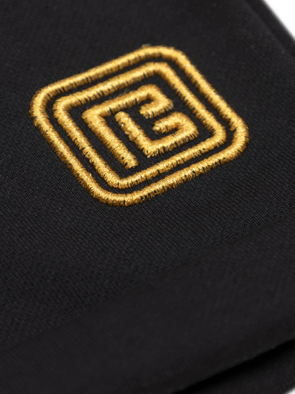 BALMAIN EMBROIDERED LOGO SHORTS