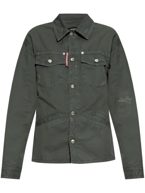 DSQUARED2 distressed shirt 