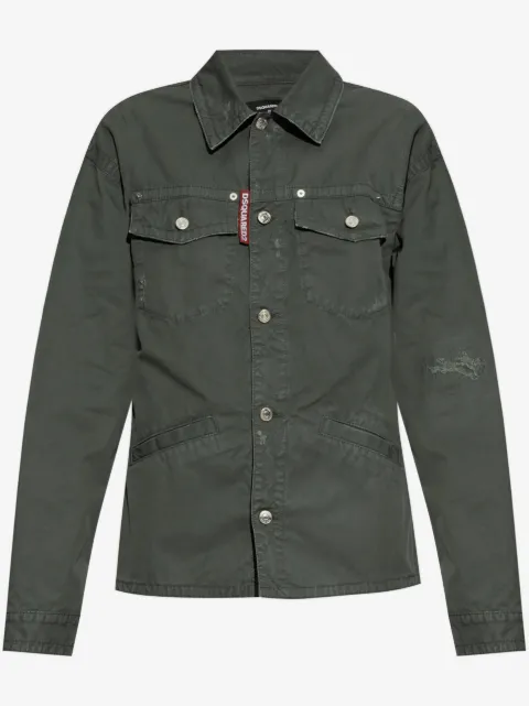 DSQUARED2 distressed shirt
