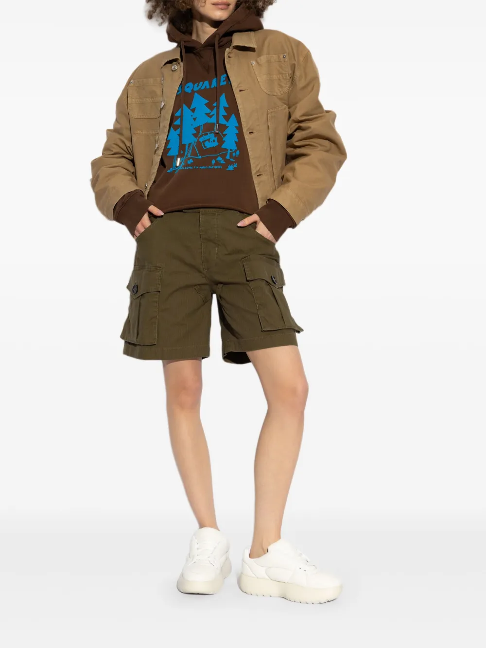 DSQUARED2 Welcome To Maple hoodie - Bruin