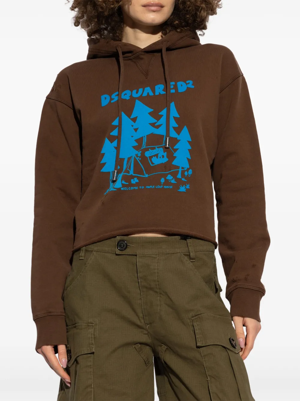 DSQUARED2 Welcome to Maple hoodie Bruin