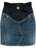 Balmain denim mini skirt - Blue