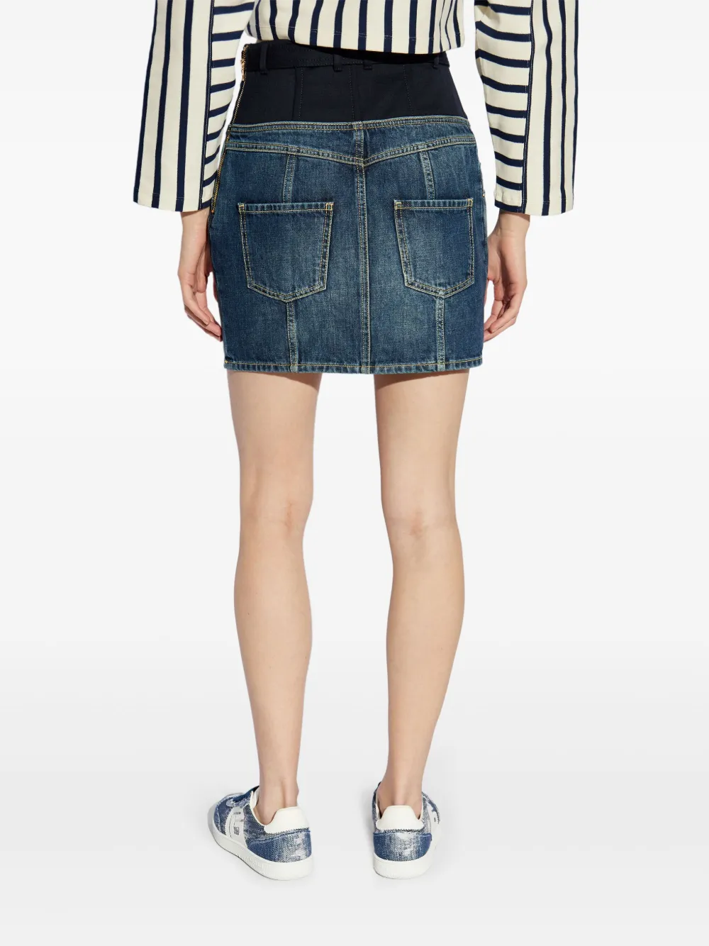 Balmain Mini-spijkerrok Blauw
