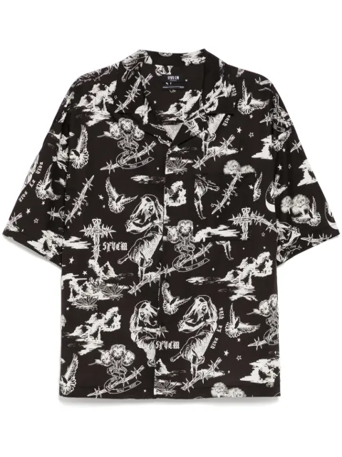FIVE CM chemise à imprimé graphique