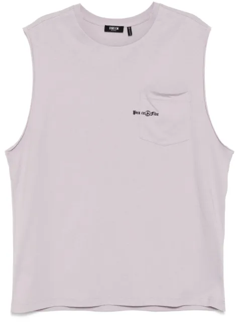 FIVE CM logo-embroidered vest