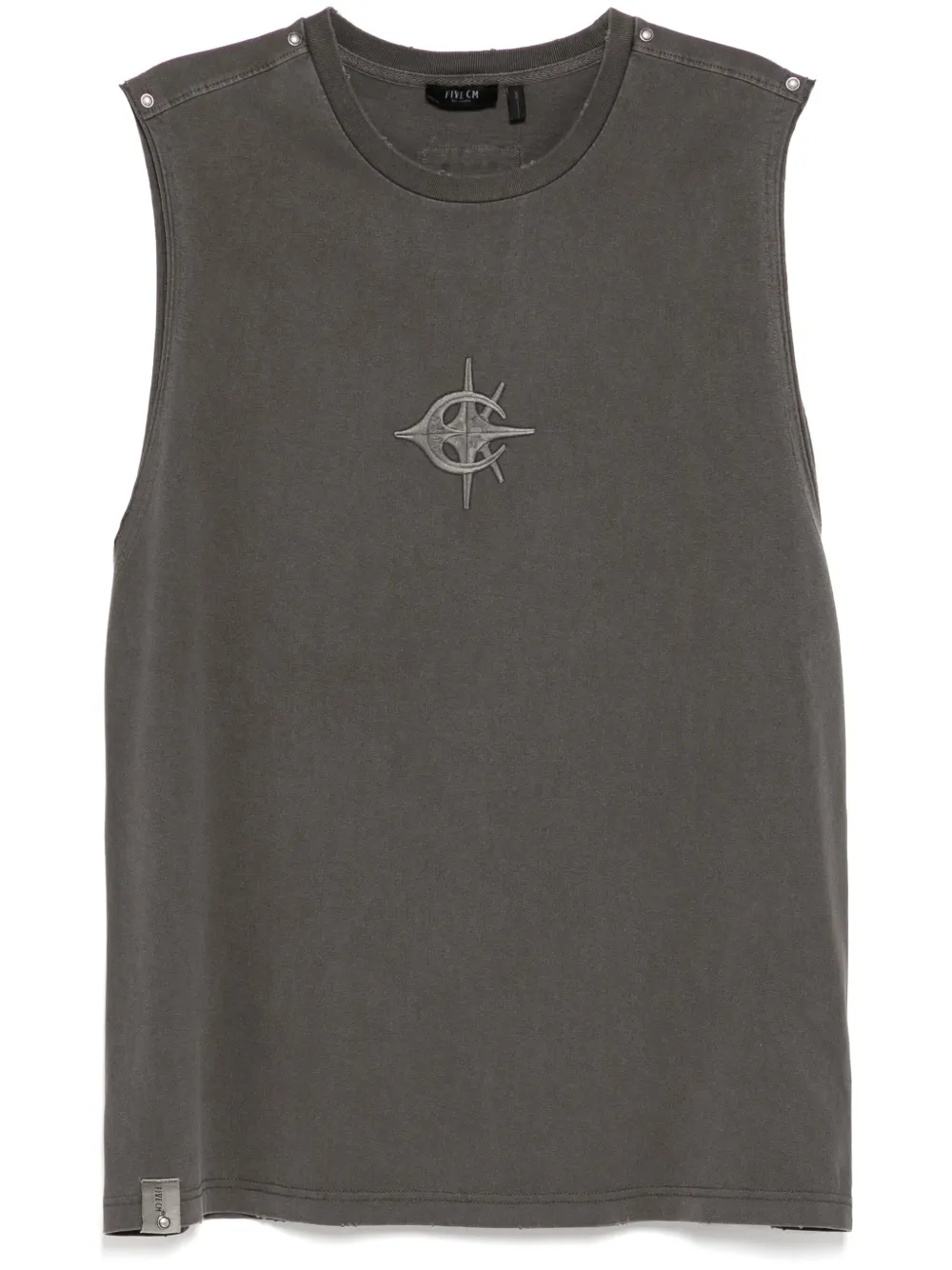 FIVE CM logo-embroidered vest | Grey | Image 1