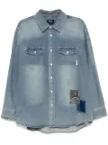 FIVE CM patched shirt - Blue