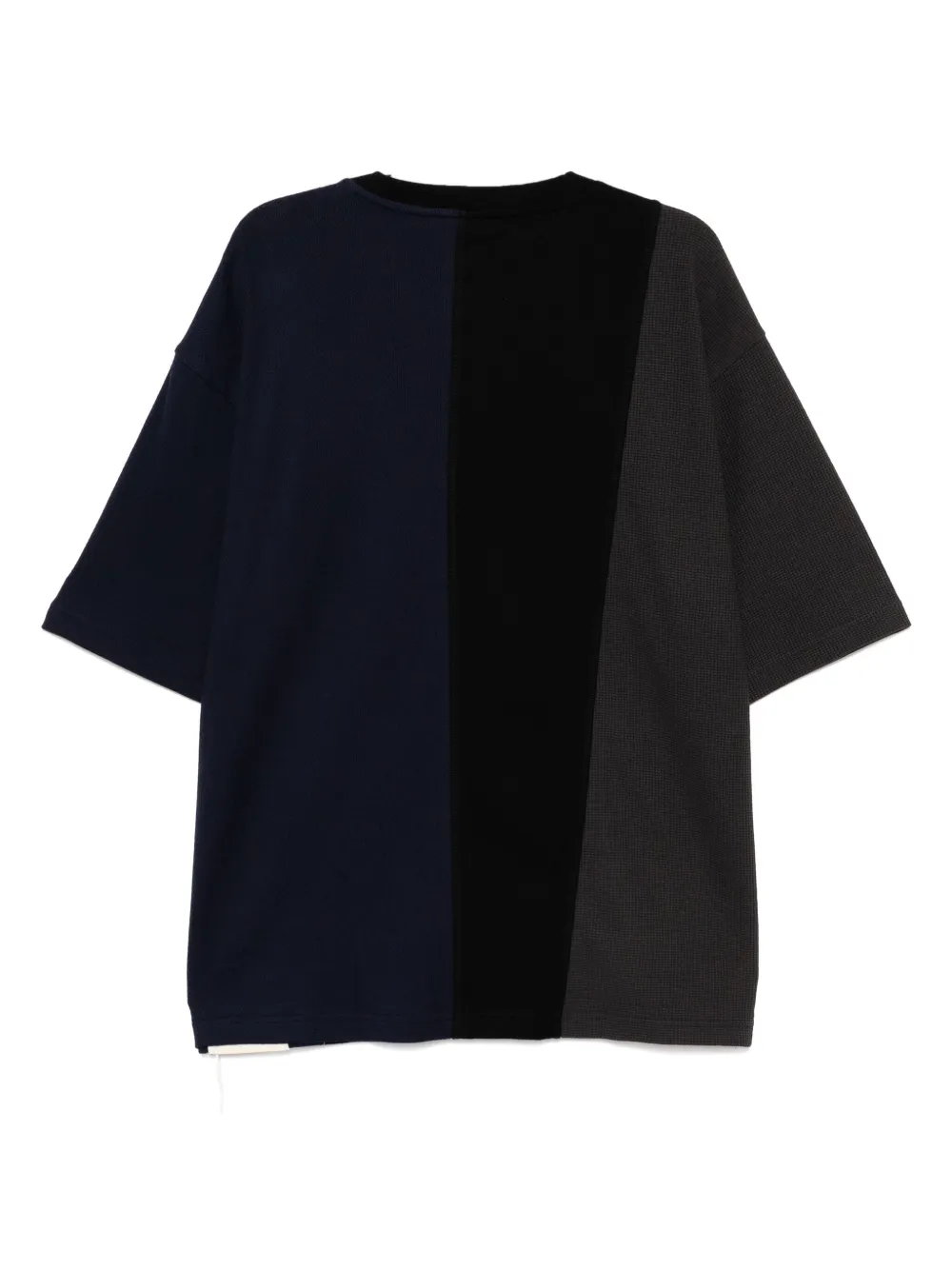 FIVE CM T-shirt met patchwork - Blauw