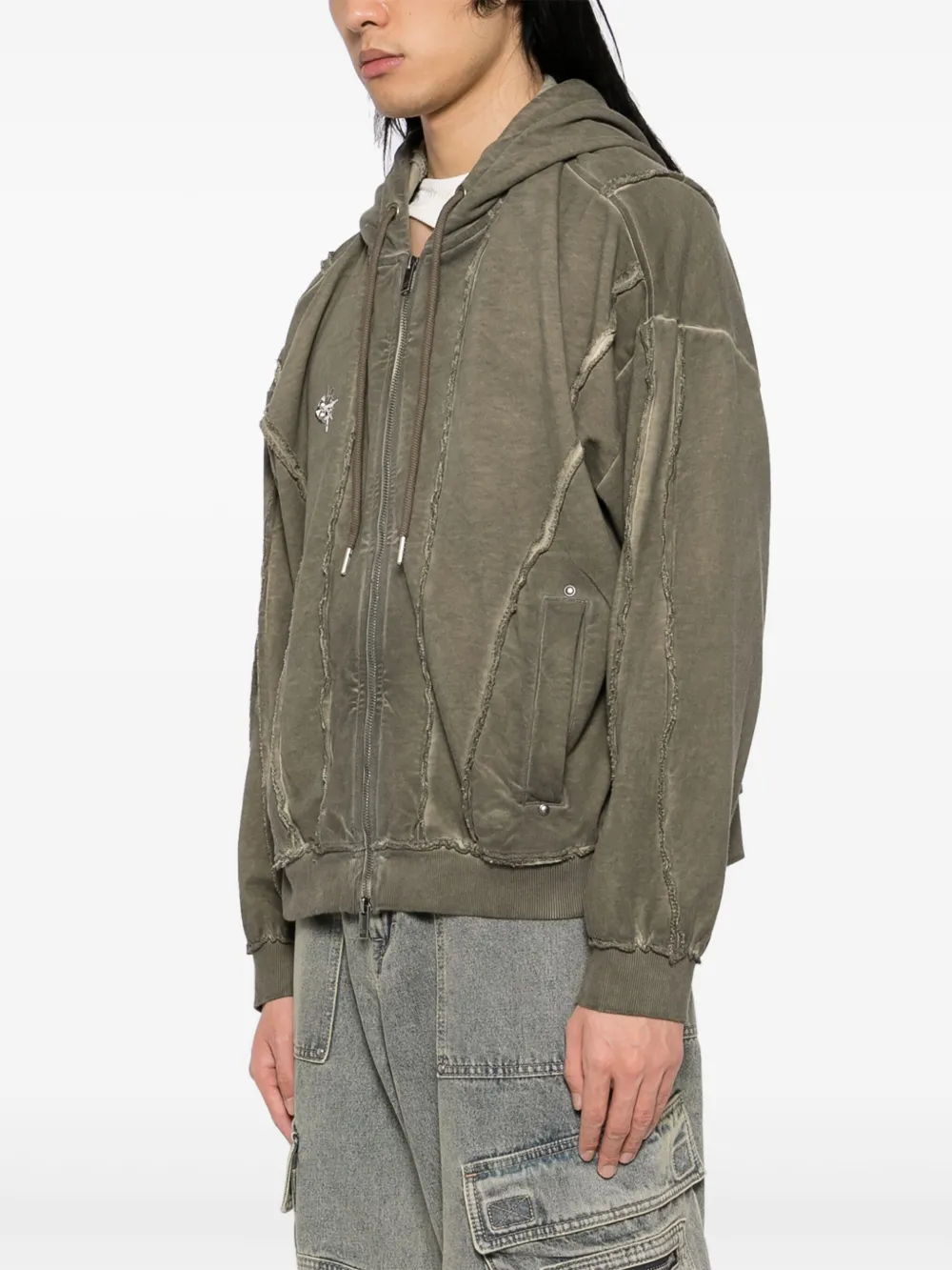 FIVE CM Hoodie met vlakken Beige