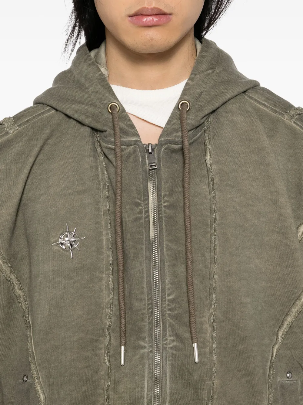 FIVE CM Hoodie met vlakken Beige
