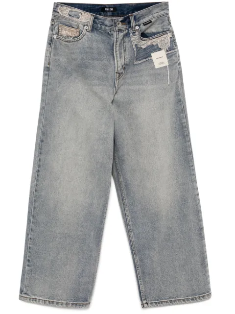 FIVE CM jeans con diseño patchwork