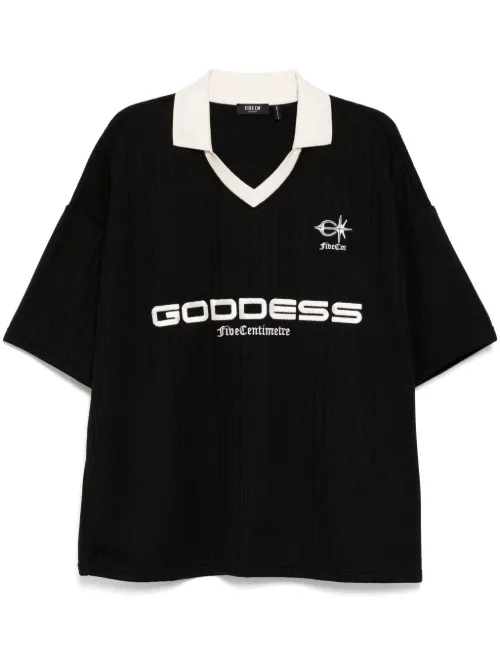 FIVE CM polo à logo brodé - Noir - FIVE CM - Modalova