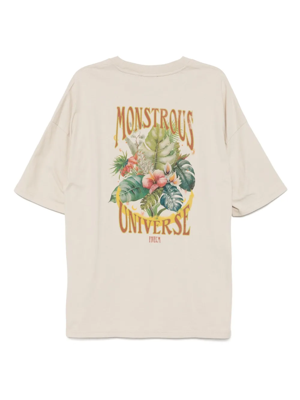 FIVE CM T-shirt met grafische print - Beige