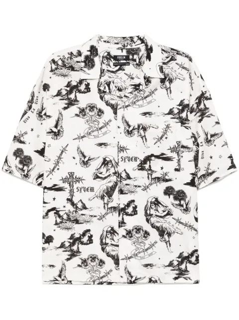 FIVE CM chemise à imprimé graphique