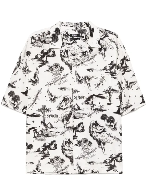 Chemise à imprimé graphique - FIVE CM - Modalova