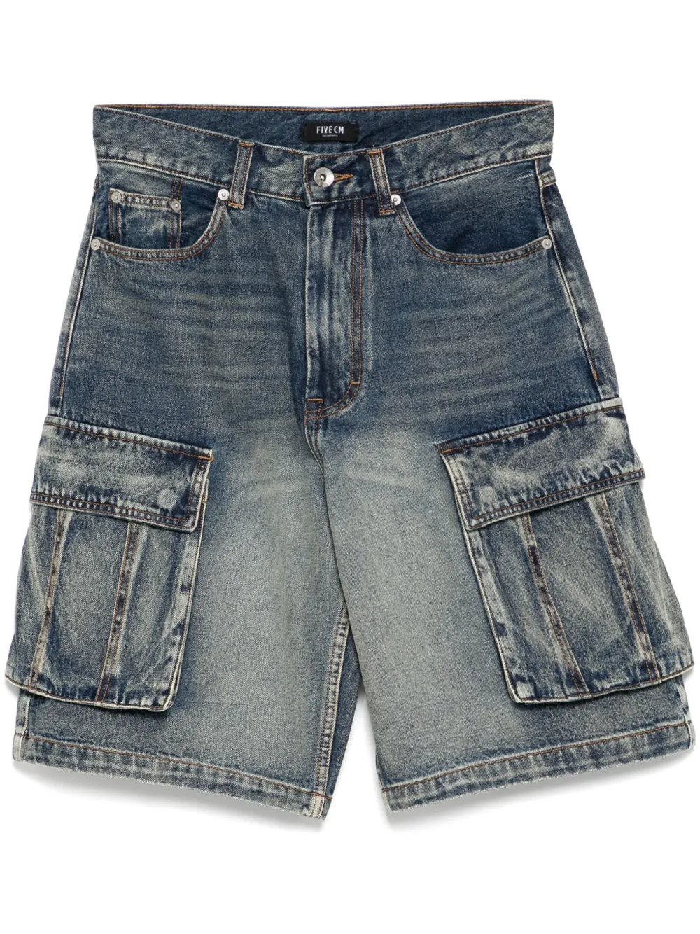 denim cargo shorts