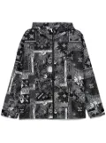 Musium Div. graphic-print windbreaker - Black
