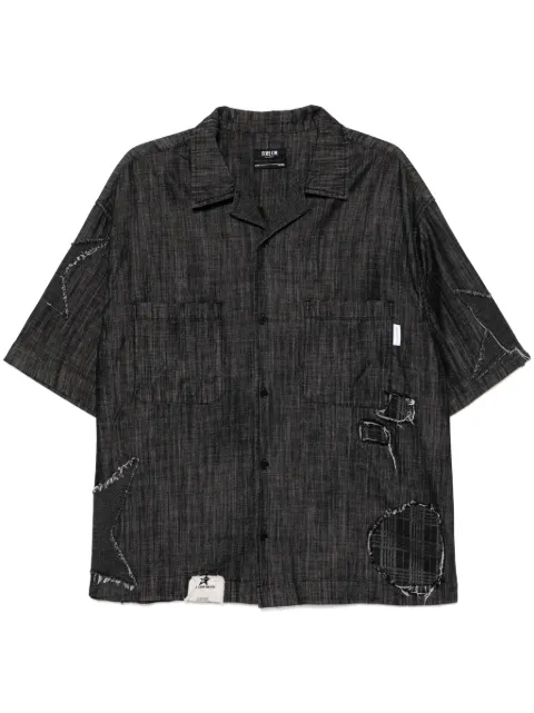 FIVE CM denim short- sleeves shirt