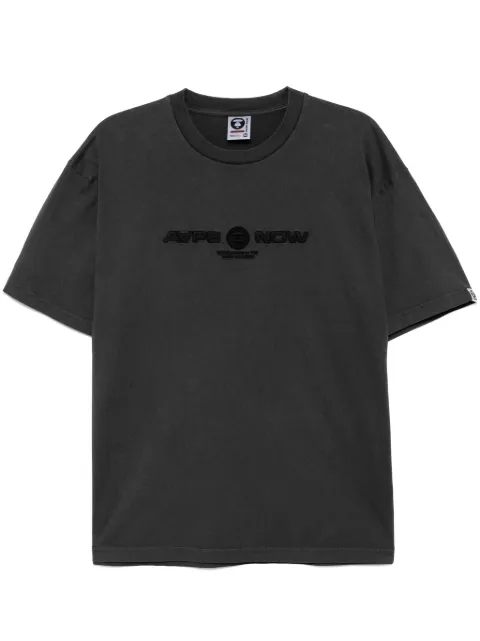 AAPE BY *A BATHING APE® logo embroidered T-shirt