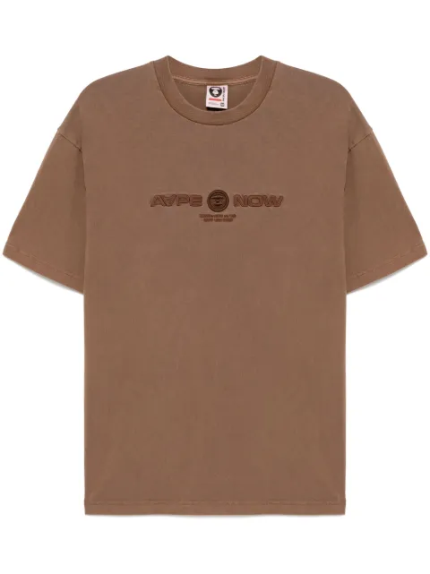 AAPE BY *A BATHING APE® t-shirt à logo brodé