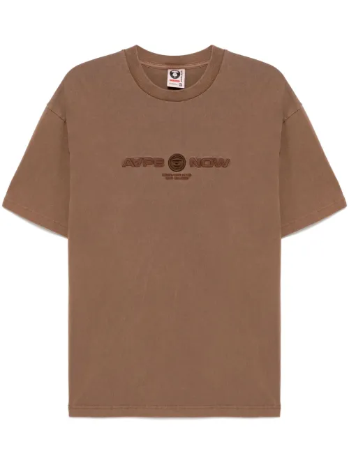 T-shirt à logo brodé - AAPE BY *A BATHING APE® - Modalova