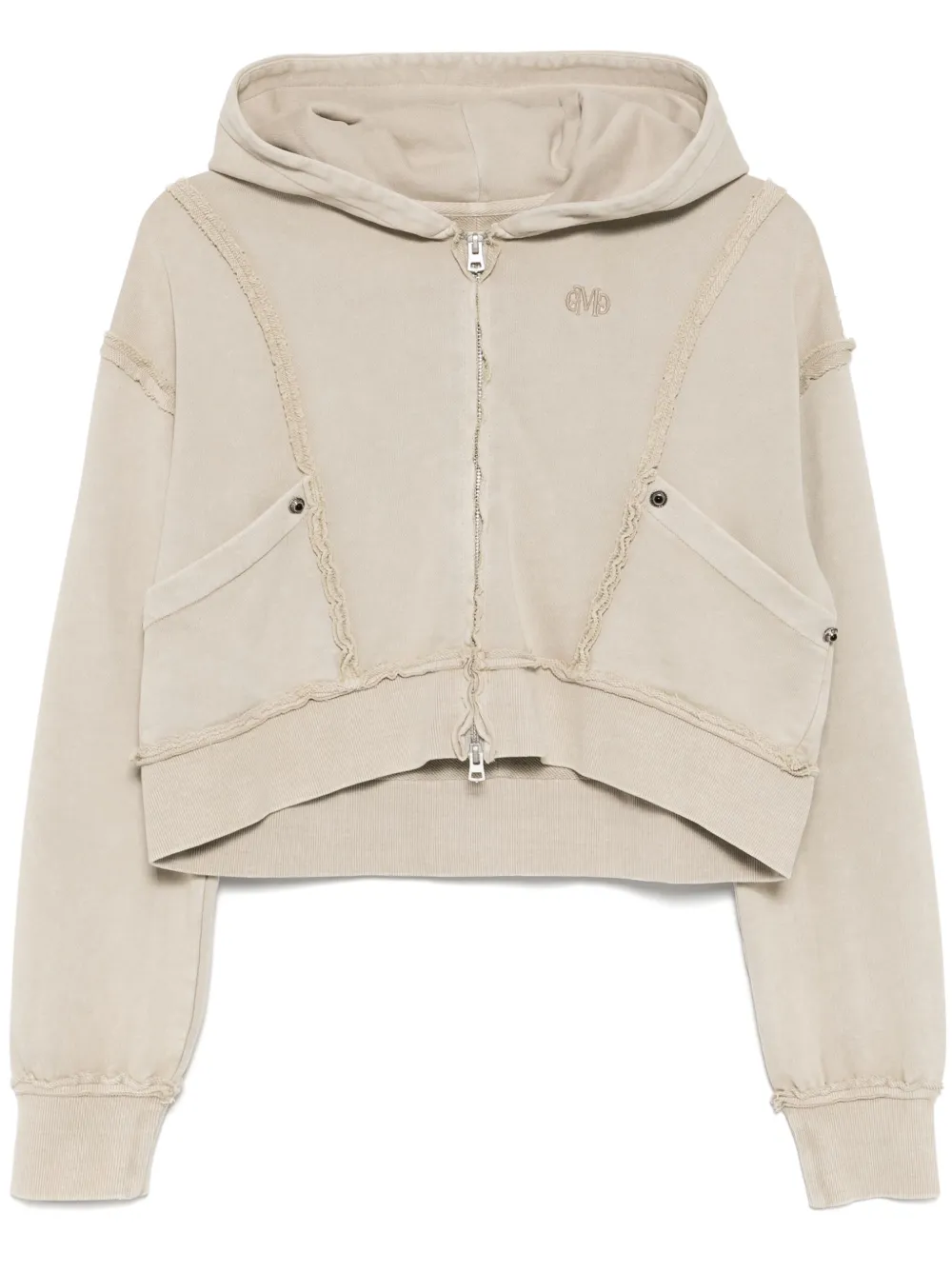 Musium Div. Logo-embroidered Cropped Jacket
