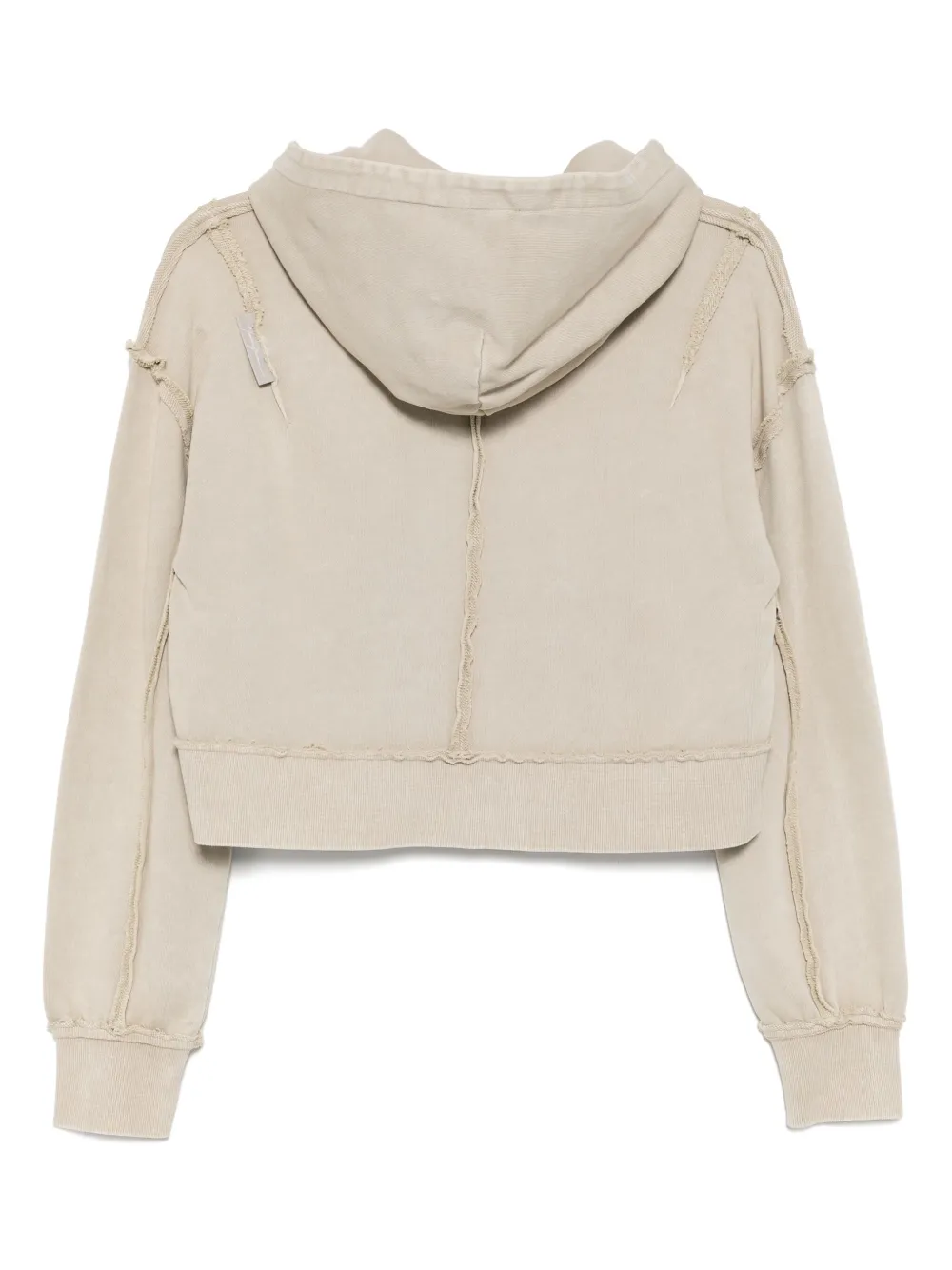 logo-embroidered cropped jacket