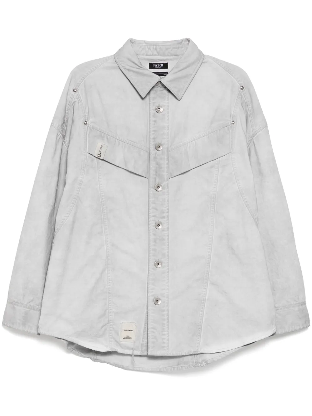 FIVE CM camisa con apliques | gris | Image 1