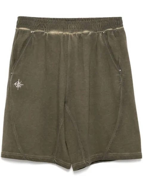 FIVE CM logo-studs shorts
