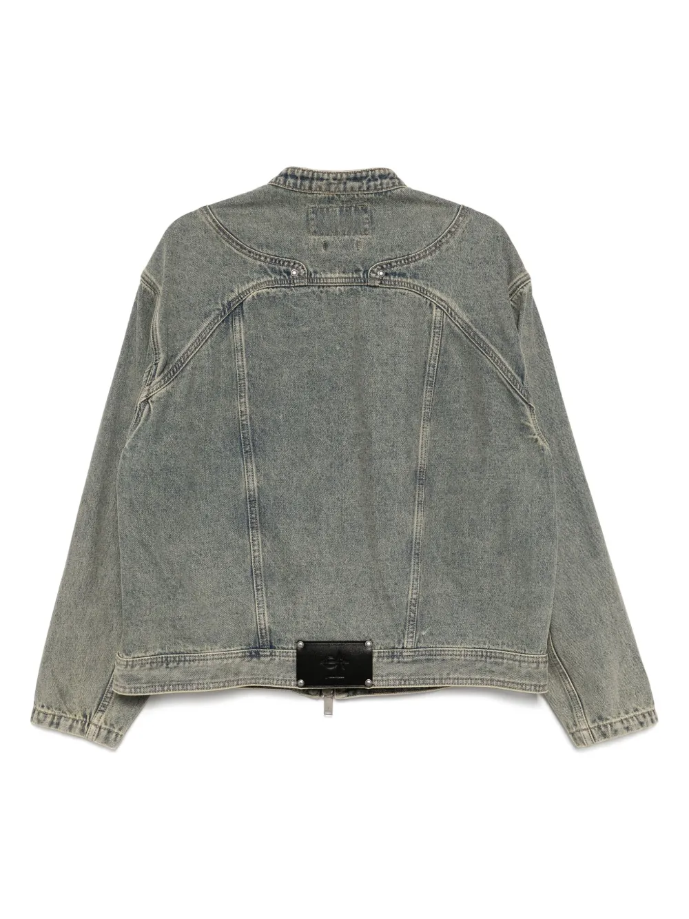 FIVE CM Denim jack met logo van studs - Blauw