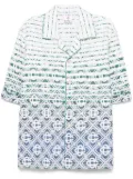 Casablanca monogram-gradient towelling shirt - Neutrals