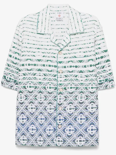 Casablanca camisa con monograma degradado
