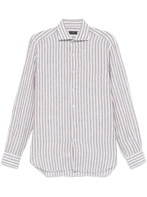 Barba camisa con rayas estampadas