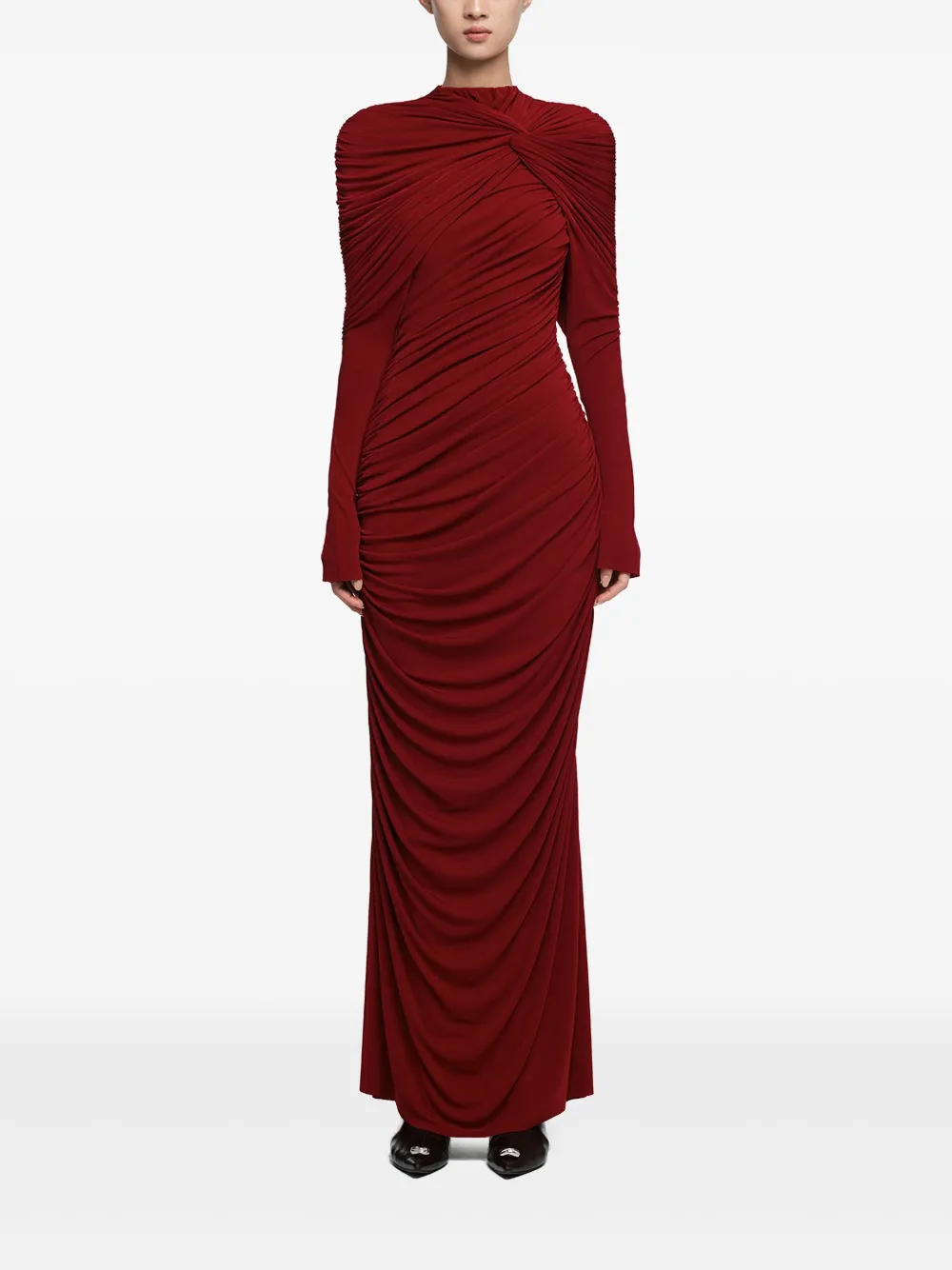 CHATS BY C.DAM draped dress - Rood