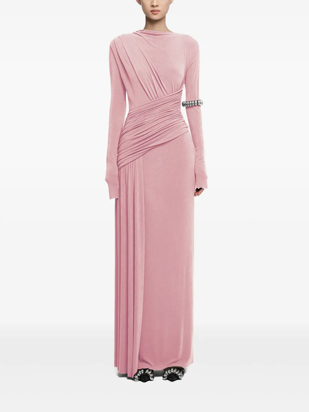 CHATS BY C.DAM draped dress - Roze