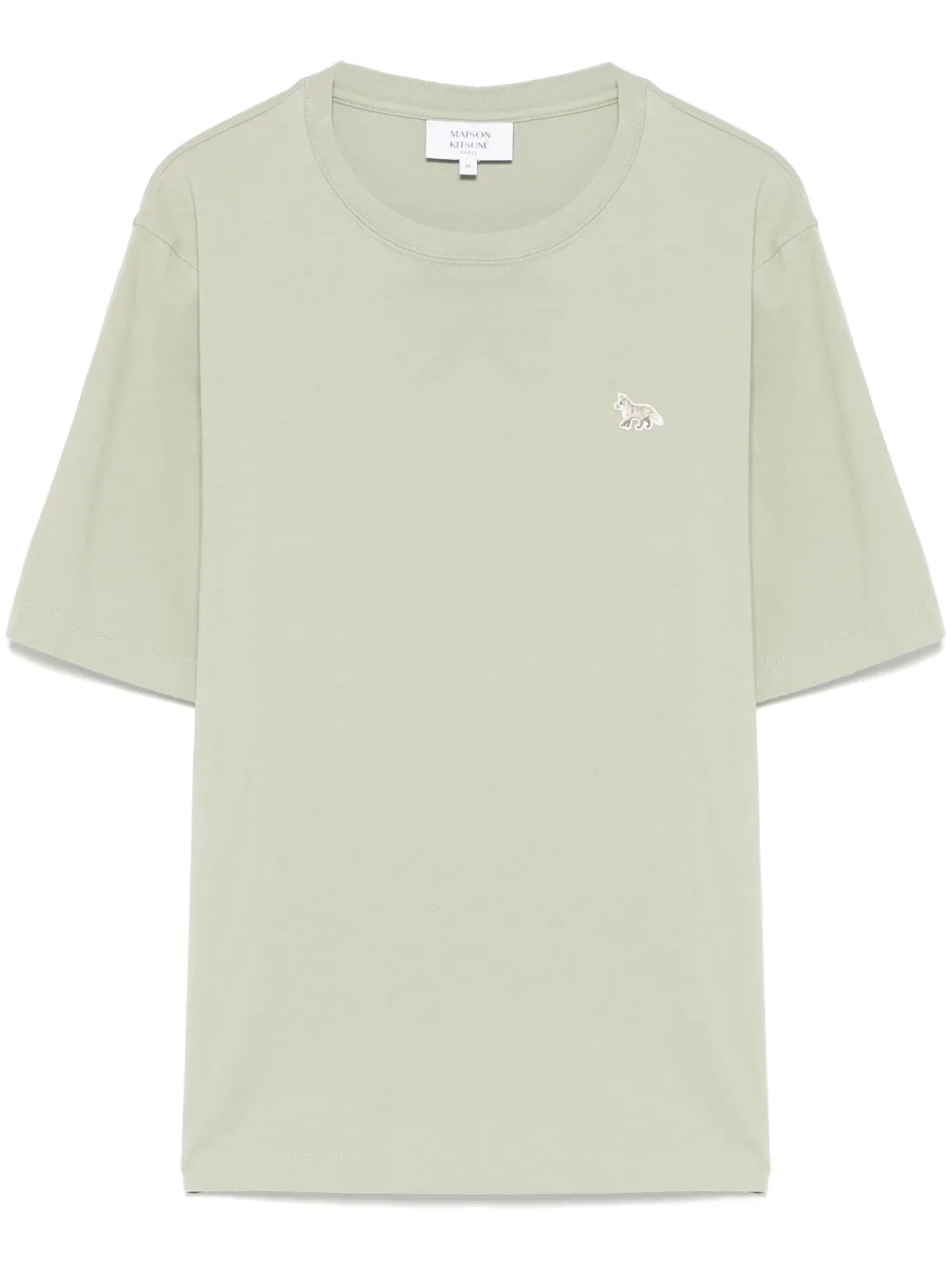 Maison Kitsuné T-shirt met vossenpatches Groen