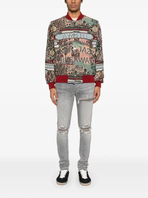 AMIRI Jazz Hideaway Bomber Jacket | Neutrals | FARFETCH
