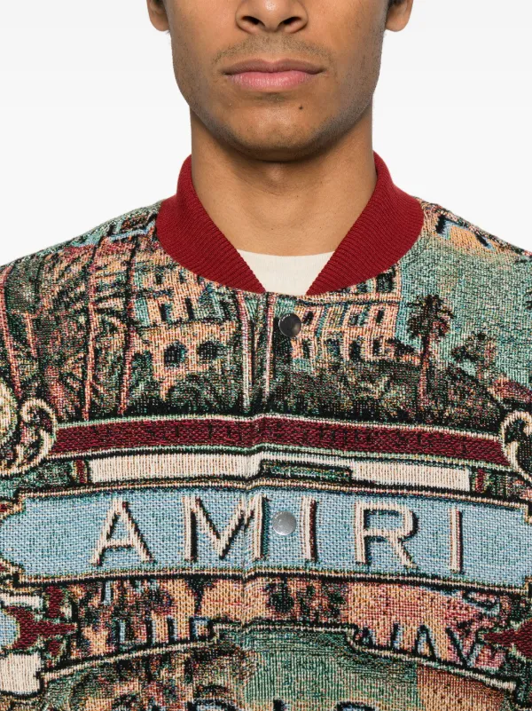 AMIRI Jazz Hideaway Bomber Jacket | Neutrals | FARFETCH