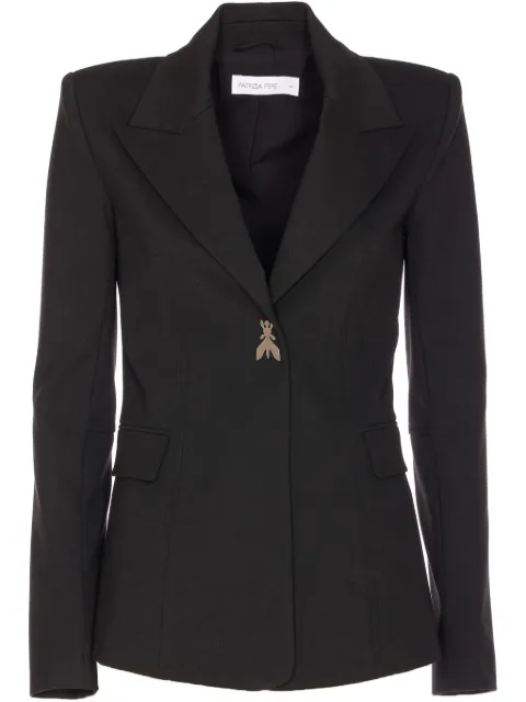 Patrizia Pepe logo-pendant blazer