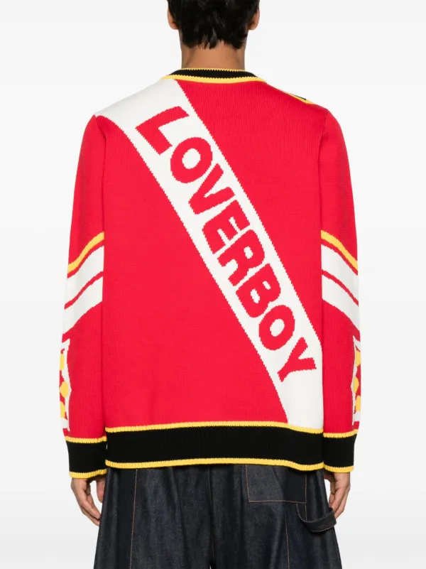 Charles Jeffrey Loverboy インターシャロゴ セーター | レッド