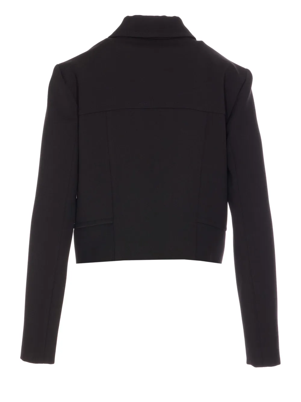 Shop Patrizia Pepe Essential Jacket In Black